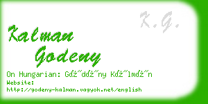 kalman godeny business card